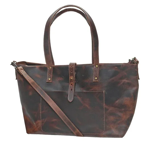 Artizanni Genuine Leather Women's Vintage Tote Bag Classic Bag Designer - Picture 8 of 13